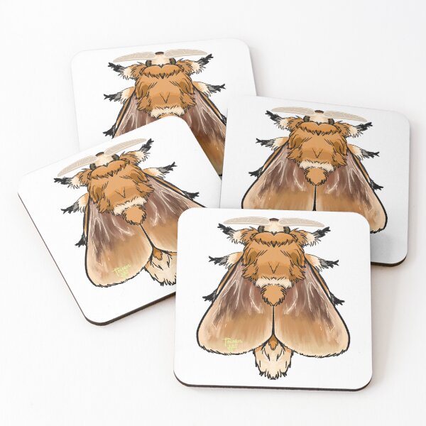 Item preview, Megalopyge opercularis (Southern Flannel moth) designed and sold by Talaris Art.