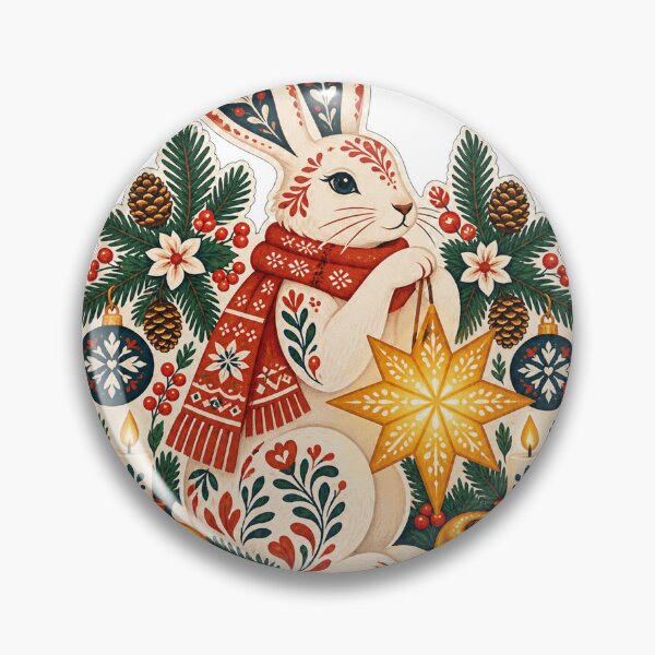 Item preview, Winter Hare Lantern Sticker designed and sold by Drip stamp.