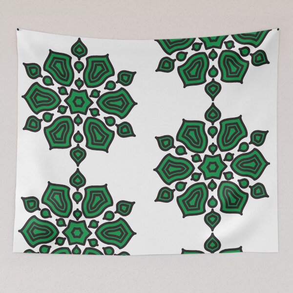 Item preview, Islamic Geometric Floral Art-Green designed and sold by GrafecShop.