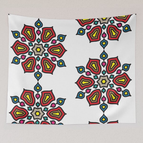 Item preview, Islamic Geometric Floral Art Colorful D3 designed and sold by GrafecShop.