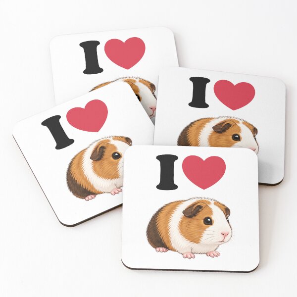 Item preview,  I Love Guinea Pigs - I Heart Guinea Pigs  designed and sold by PatternFariss.