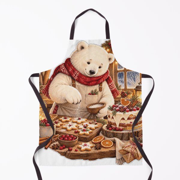 Item preview, Polar Bear Holiday Baking Sticker designed and sold by Drip stamp.