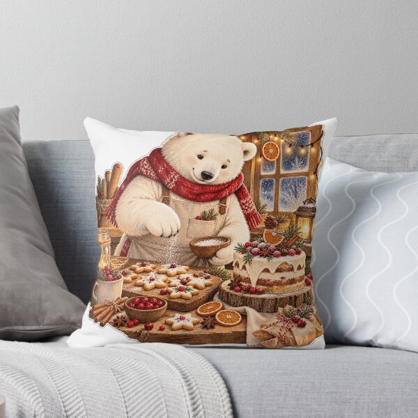 Item preview, Polar Bear Holiday Baking Sticker designed and sold by Drip stamp.