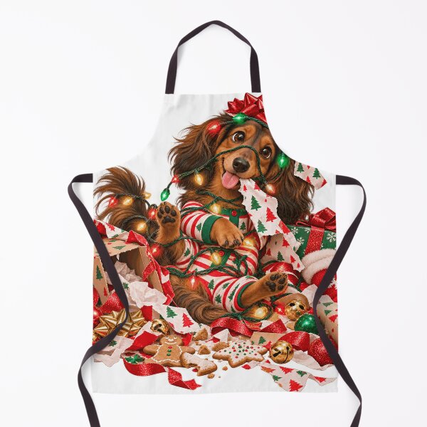 Item preview, Festive Dachshund Gifts and Lights Sticker designed and sold by Drip stamp.
