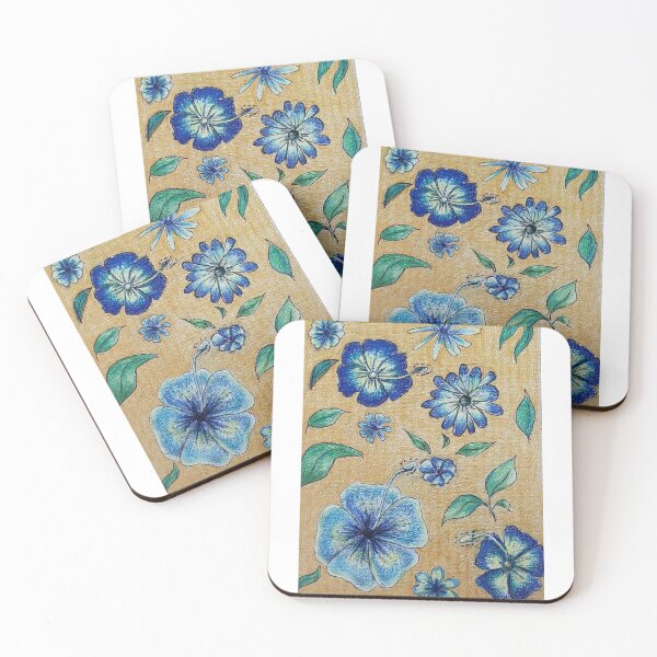 Item preview, blue flowers designed and sold by Akka20.