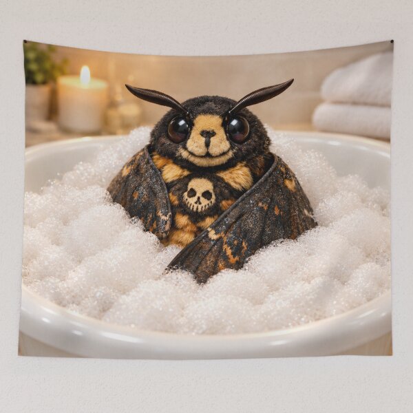 Item preview, Snug Death’s Head Hawk Moth Bubble Bath designed and sold by Sillytoe.