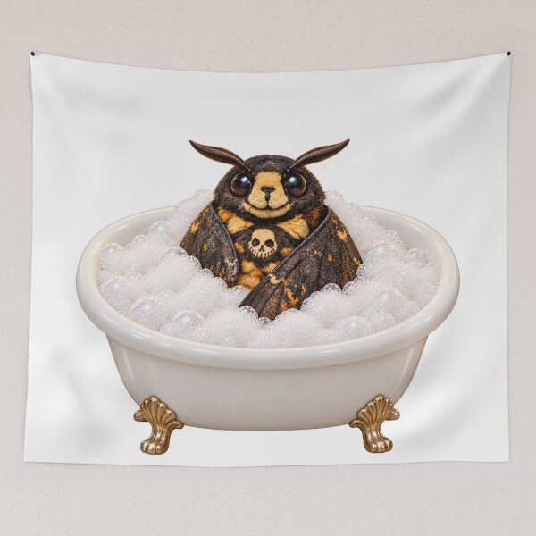 Item preview, Whimsical Death’s Head Hawk Moth Bathtub designed and sold by Sillytoe.