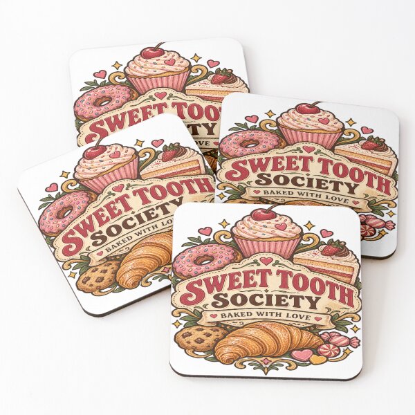Item preview, Sweet Tooth Society Baked With Love Vintage Bakery Art designed and sold by EssentialsWear.