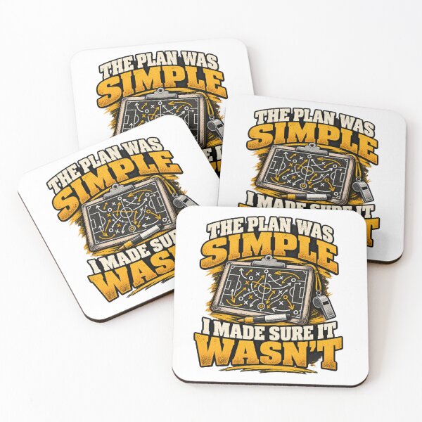 Item preview, Funny Sports Coach T-Shirt – The Plan Was Simple designed and sold by THREADACTED.