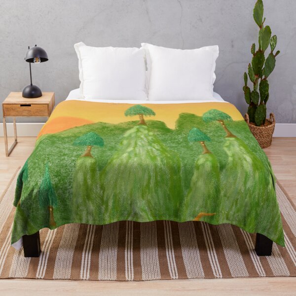 Item preview, A mountain village in the tropical rainforest designed and sold by greenPQBstudio.