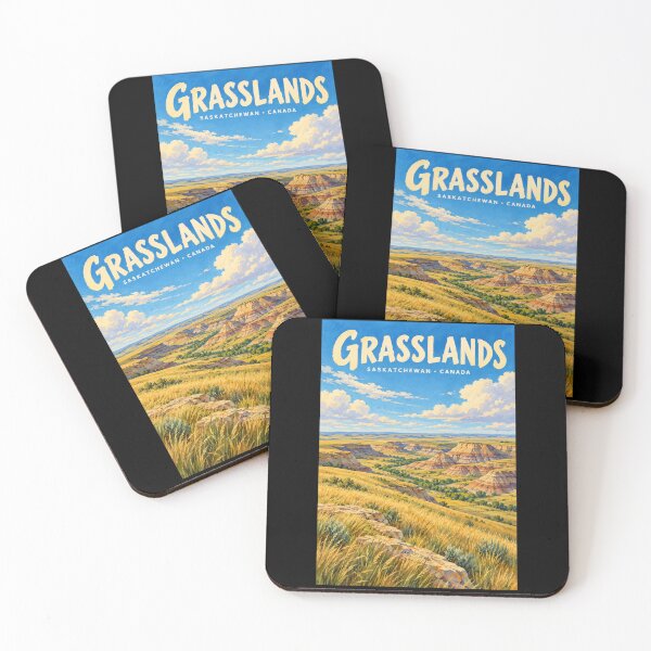 Item preview, Grasslands - Saskatchewan - Canada designed and sold by GoodOldVintage.