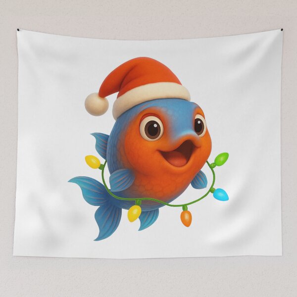 Item preview, Jolly Dwarf Gourami Christmas designed and sold by Sillytoe.