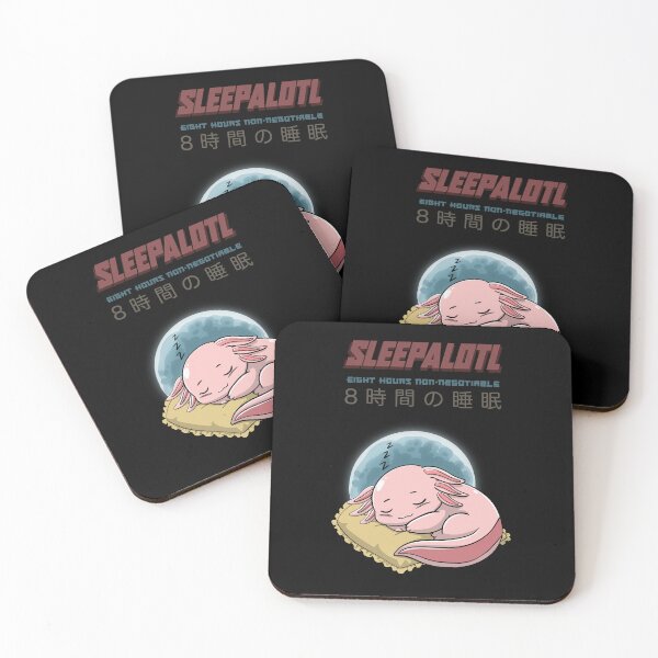 Item preview, Sleepalotl – Eight Hours Non-Negotiable Sleepy Axolotl designed and sold by ZenReiArt.