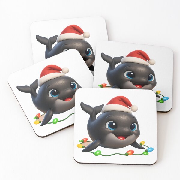 Item preview, Cheerful False Killer Whale Christmas designed and sold by Sillytoe.