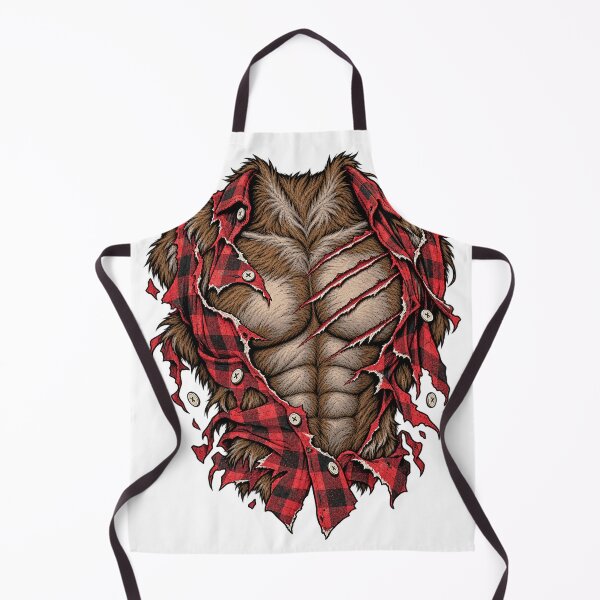 Item preview, Werewolf Transformation – Ripped Flannel Monster Chest Halloween Costume designed and sold by WolfmanProphecy.