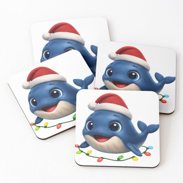 Item preview, Merry Fin Whale Christmas designed and sold by Sillytoe.