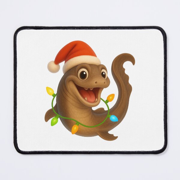 Item preview, Playful Frilled Shark Christmas designed and sold by Sillytoe.
