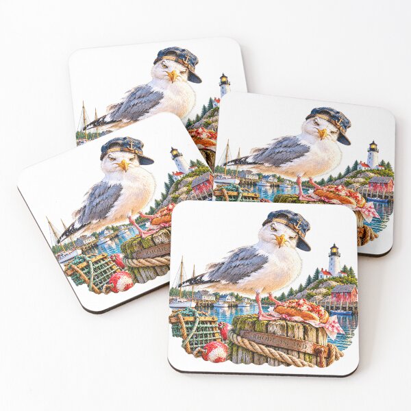 Item preview, Rhode Island Herring Gull With Sass designed and sold by Whimspired By Paxx.