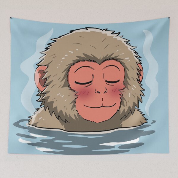 Item preview, Hot Spring – Soak First, Solve Later Japanese Snow Monkey designed and sold by ZenReiArt.