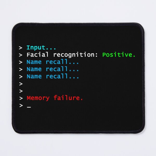 Item preview, Name Recall Memory Failure designed and sold by ubiquitoid.