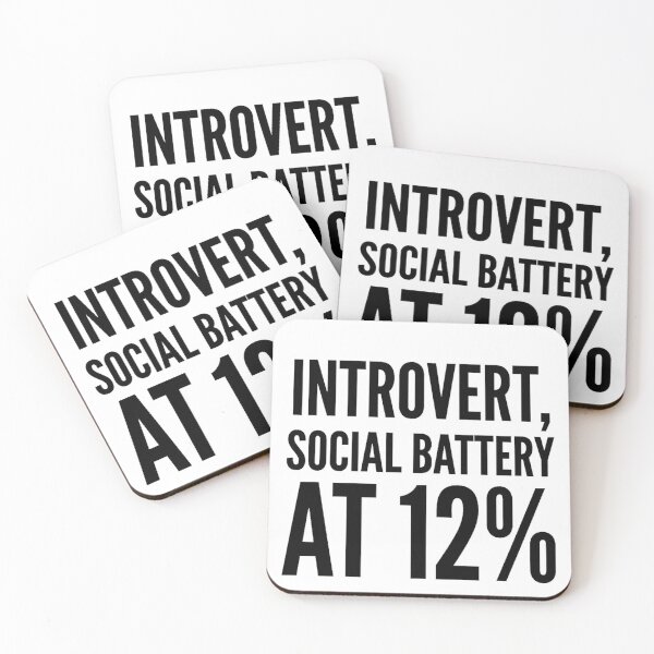 Item preview, Introvert, Social Battery at 12% designed and sold by NexxaStoree.