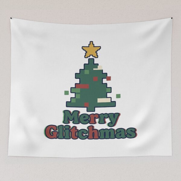 Item preview, Christmas tree with a glitch effect  designed and sold by samuzai.