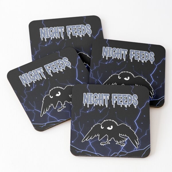 Item preview, Night Feeds Grumpy Raven Cartoon designed and sold by Taridesign.