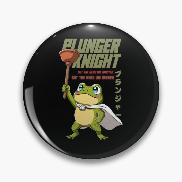 Item preview, Plunger Knight – Funny Frog Hero, The Hero We Needed designed and sold by ZenReiArt.