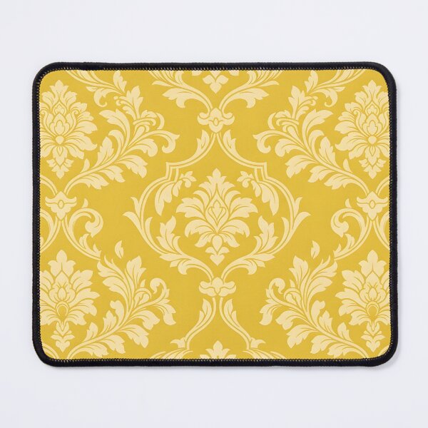Item preview, A seamless vintage yellow damask pattern designed and sold by homydesign.