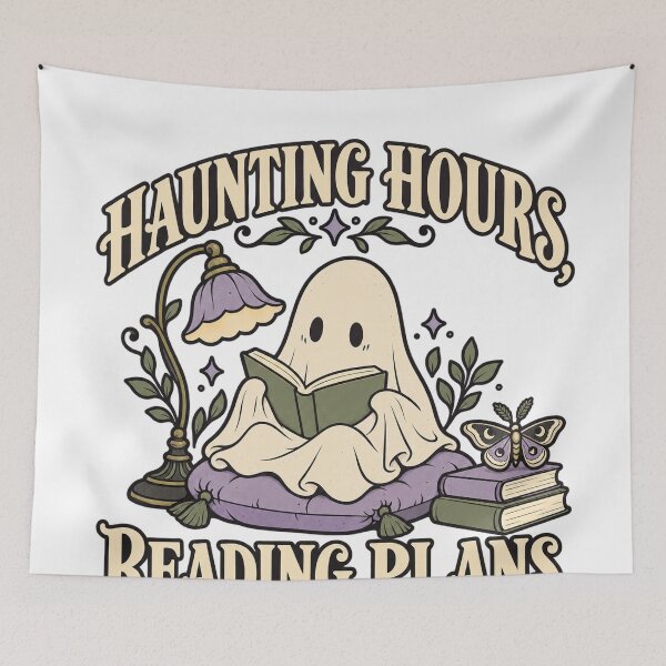 Item preview, Haunting Hours Reading Plans Bookish Ghost designed and sold by Xnuery.