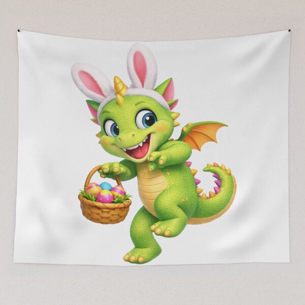 Item preview, Cheerful Dragon Boy Easter designed and sold by Sillytoe.