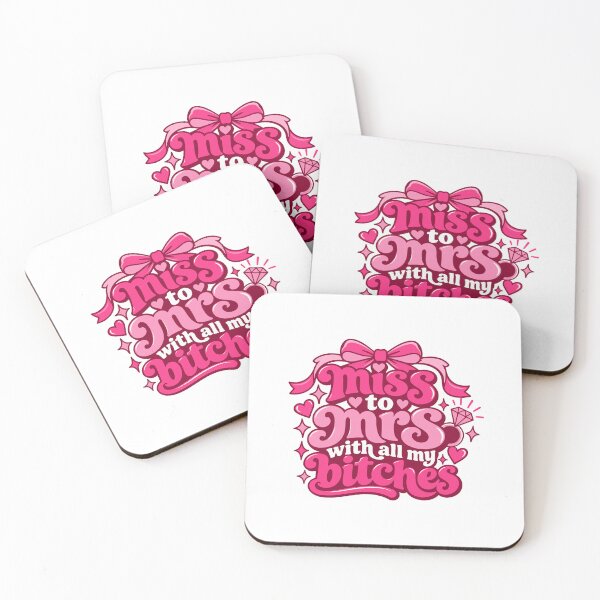 Item preview, Miss To Mrs Bachelorette Party Bride Squad Typography designed and sold by FemmePod.