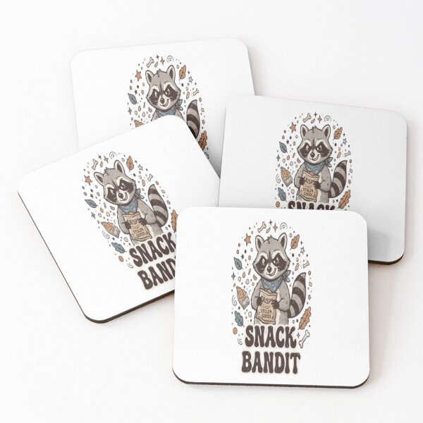 Item preview, Snack Bandit – Funny Raccoon Stealing Snacks Cute Woodland Animal Art designed and sold by EssentialsWear.