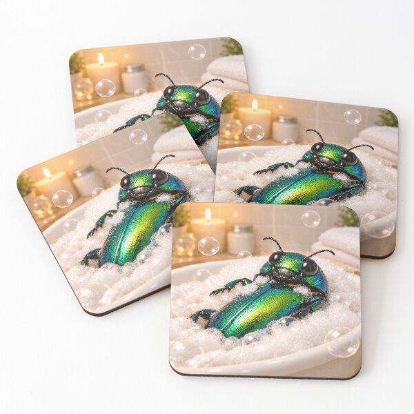 Item preview, Relaxed Jewel Beetle Bubble Bath designed and sold by Sillytoe.