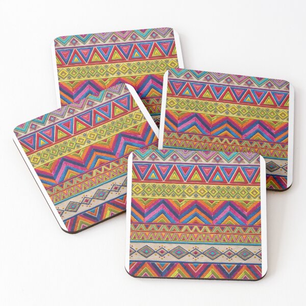 Item preview, Native American Geometric Pattern – Vibrant Southwestern Tribal Art designed and sold by VISIONSTURME.