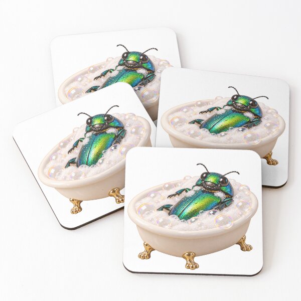 Item preview, Pampered Jewel Beetle Bathtub designed and sold by Sillytoe.
