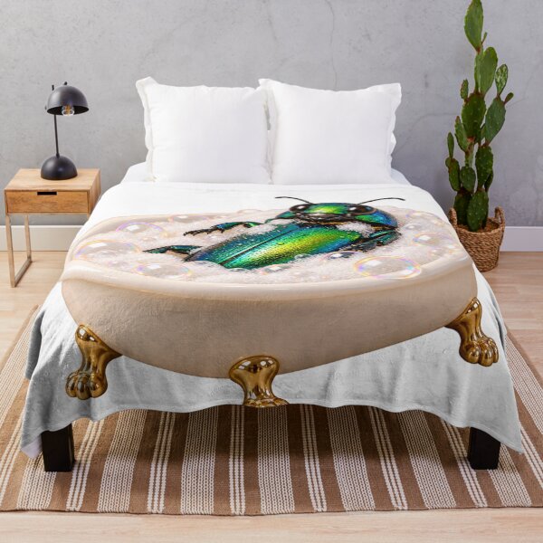 Item preview, Pampered Jewel Beetle Bathtub designed and sold by Sillytoe.