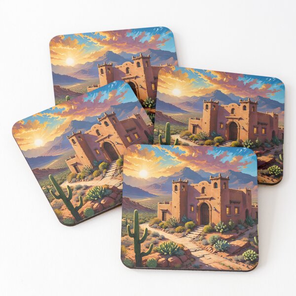 Item preview, Golden Desert Adobe Castle designed and sold by tambanow.