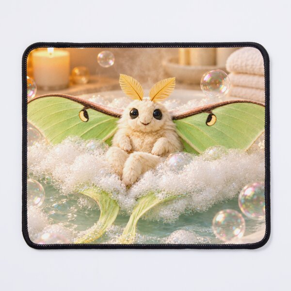Item preview, Dreamy Luna Moth Bubble Bath designed and sold by Sillytoe.