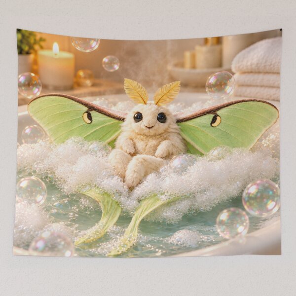 Item preview, Dreamy Luna Moth Bubble Bath designed and sold by Sillytoe.