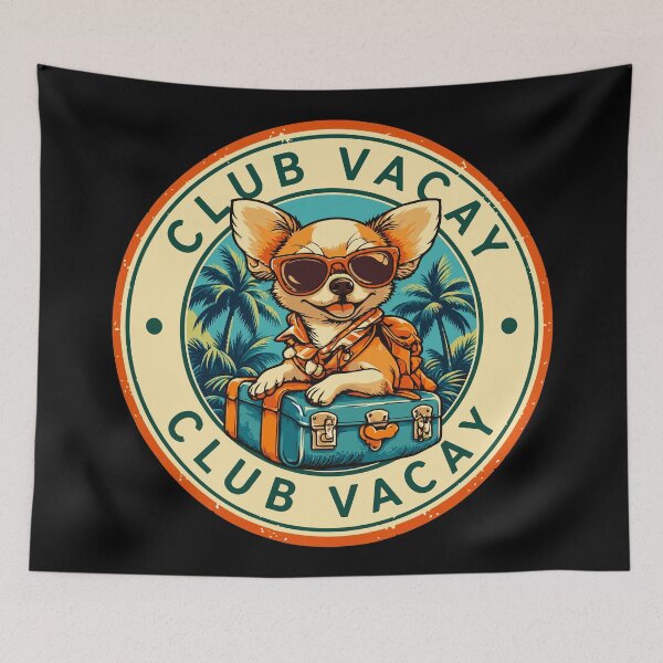 Item preview, Club Vacay Retro Chihuahua Tropical Vacation designed and sold by ClubVacay.