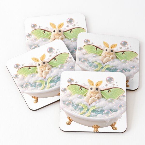 Item preview, Whimsical Luna Moth Bathtub designed and sold by Sillytoe.