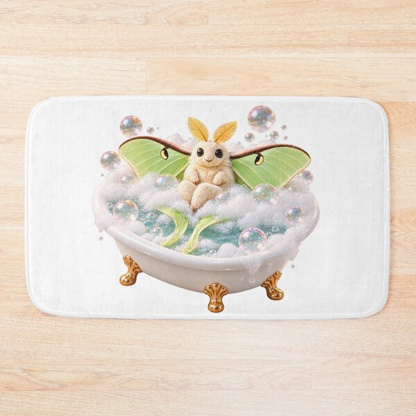 Item preview, Whimsical Luna Moth Bathtub designed and sold by Sillytoe.