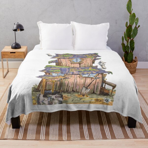 Item preview, The Old Hut designed and sold by Lisa Bassett Art.