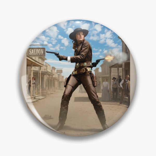 Item preview, The Outlaw Cowgirl Duel in the Wild West designed and sold by artisfun333.