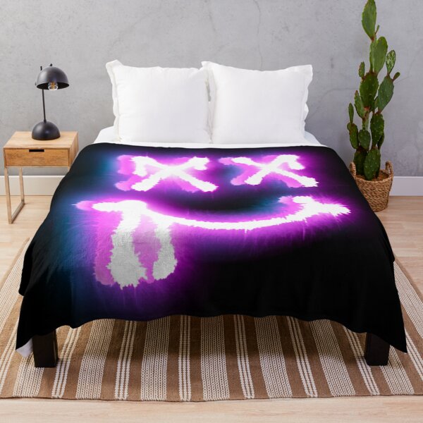 Item preview, Neon graffiti Smiley Face With X Eyes designed and sold by Super Neon Pixels .