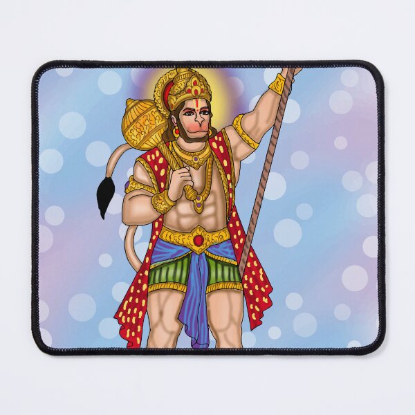 Item preview, Lord Hanuman Digital Drawing | Hindu Deity Devotional Artwork designed and sold by Harshit_Digital_Arts.