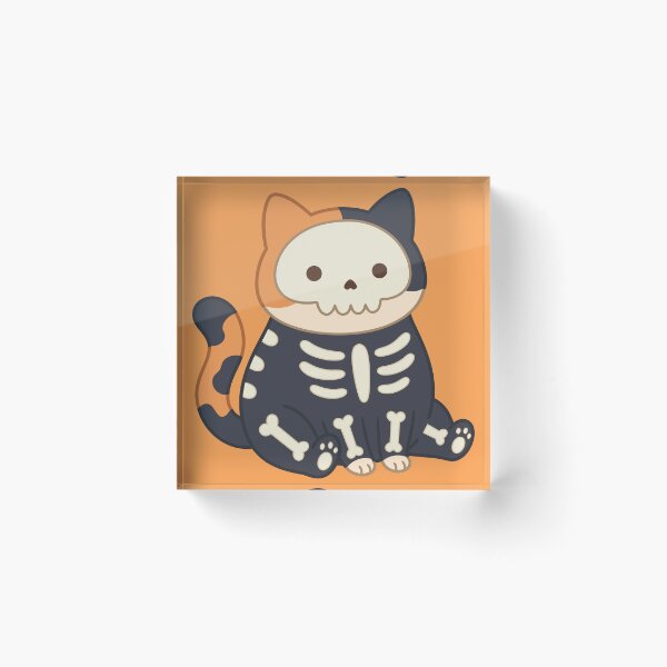 Item preview, Skeleton Cat Costume Cute Calico Halloween Kitty designed and sold by zan-mf.