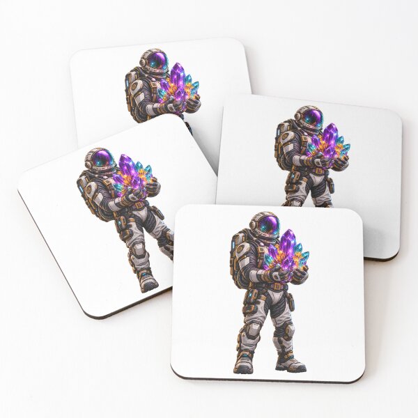 Item preview, Full Body Crystal Miner Astronaut with Cosmic Crystals designed and sold by builtforyou.