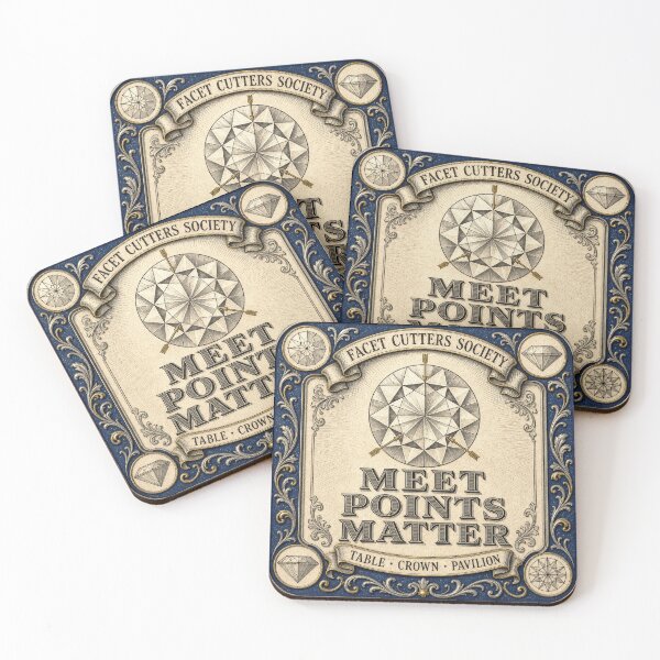 Item preview, Meet Points Matter Faceting Badge designed and sold by BoosterShop.